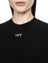 OFF-WHITE Off Stamp Rib Cropped Tee Womens Apparel